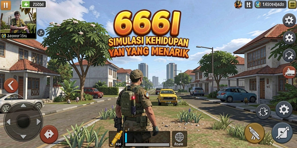Screenshot menunjukkan momen menarik dalam gameplay 666I yang seru.