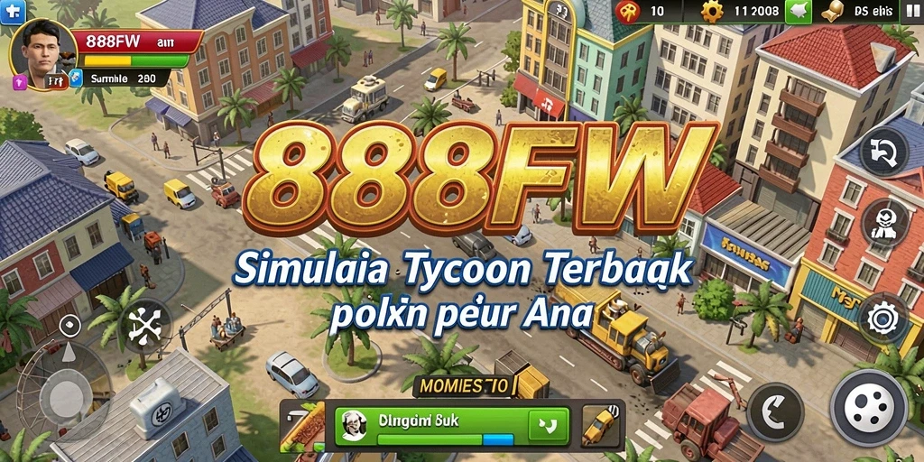 Gameplay seru 888FW dalam simulasi bisnis Tycoon.