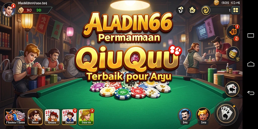 Tampilan grafis gameplay QiuQiu yang menarik dan menyenangkan.