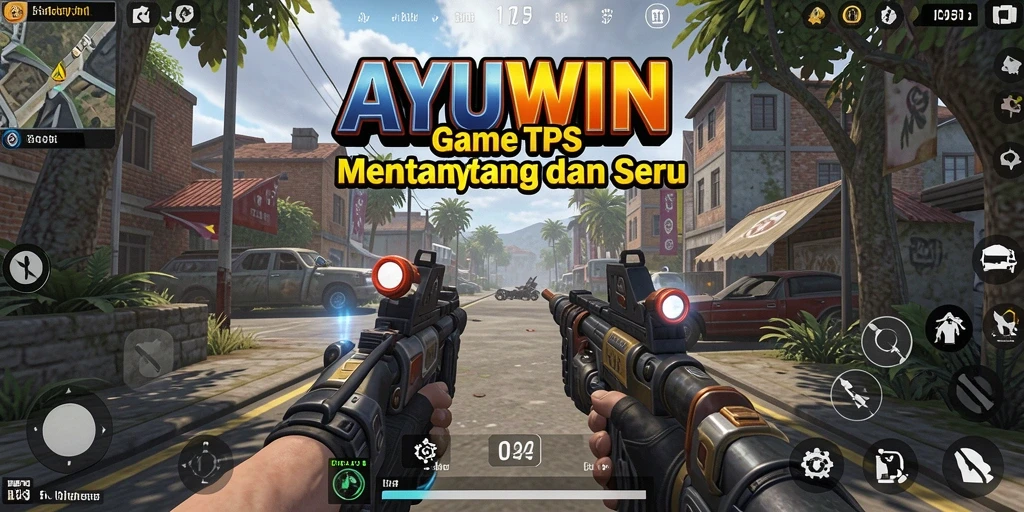 Tampilan seru gameplay AYUWIN dalam aksi TPS.