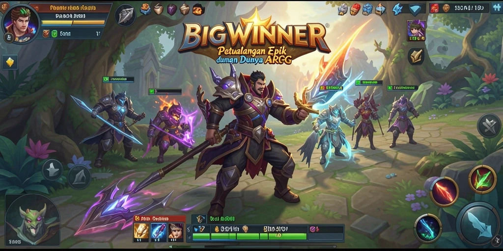 Tangkapan layar dari gameplay epik di BIGWINNER.