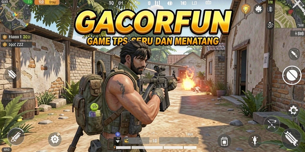 Tampilan gameplay mendebarkan di GACORFUN dengan aksi taktis.