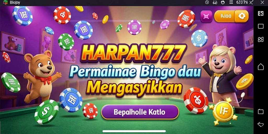 Tampilan seru gameplay Bingo di HARAPAN777.