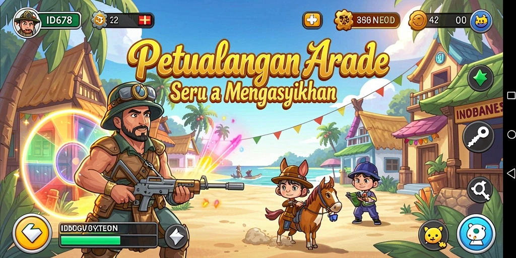 Tangkapan layar menunjukkan gameplay seru dan tantangan di ID678.