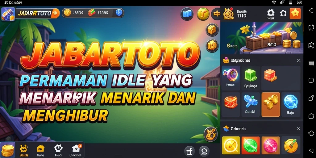 Tangkapan layar utama JABARTOTO menunjukkan gameplay yang santai dan interaktif.