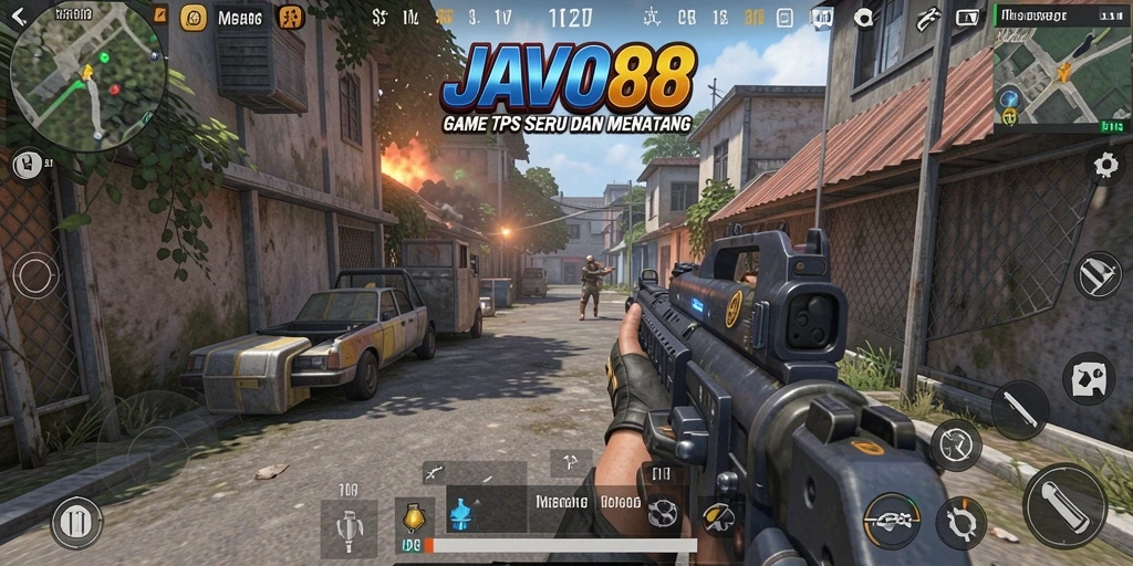 Screenshot menunjukkan aksi mendebarkan dalam gameplay JAVO88.
