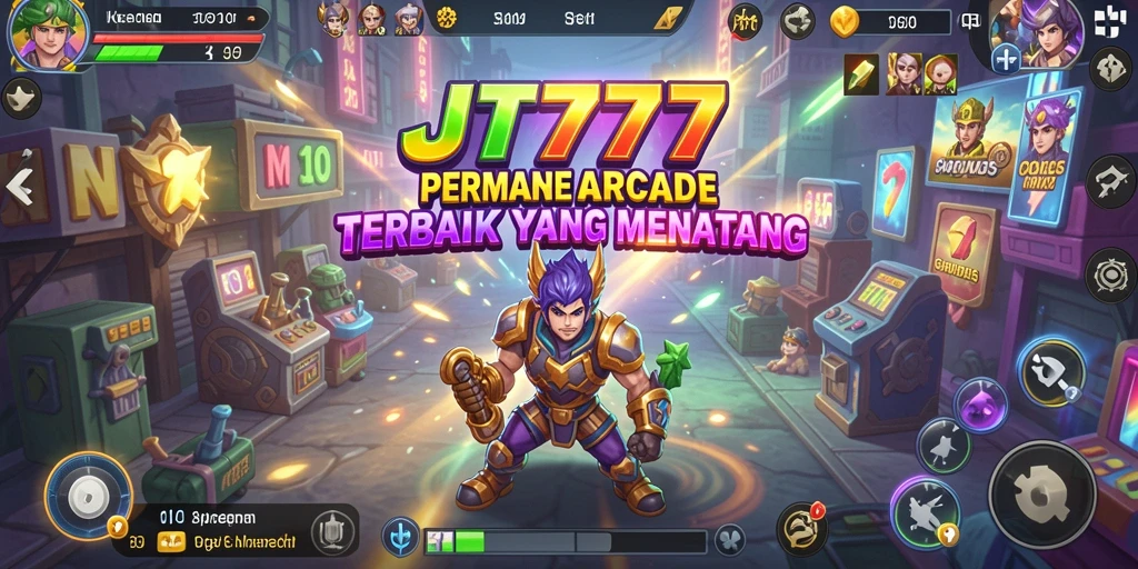 Screenshot JT777 menampilkan aksi mendebarkan dalam permainan Arcade.