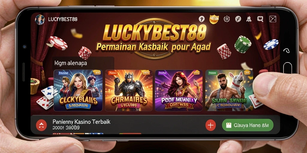 Screenshot utama LUCKYBEST88 menampilkan gameplay Kasino yang seru.
