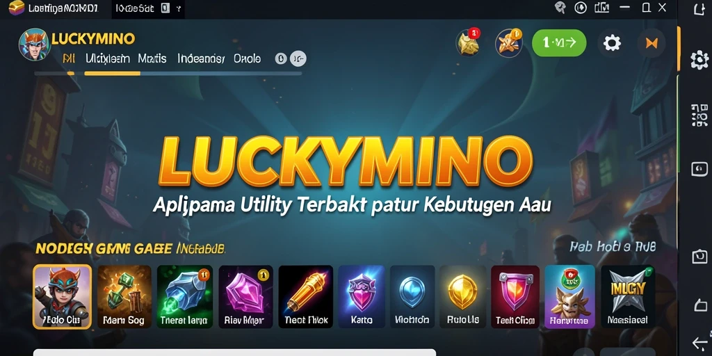 Tampilan utama LUCKYMINO yang memudahkan pengguna mengatur tugas.