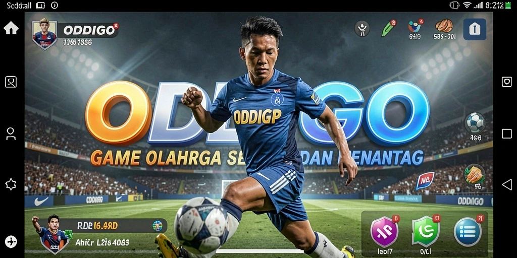 Tampilan grafis menakjubkan ODDIGO dalam gameplay olahraga.