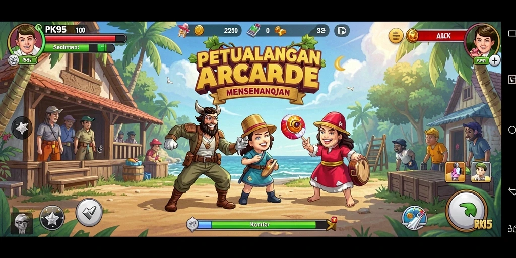 Screenshot gameplay PK95 menampilkan aksi seru dan tantangan yang mendebarkan.