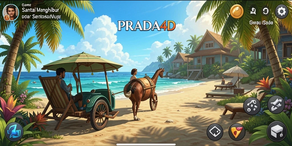 Tampilan gameplay seru dan interaktif di PRADA4D.