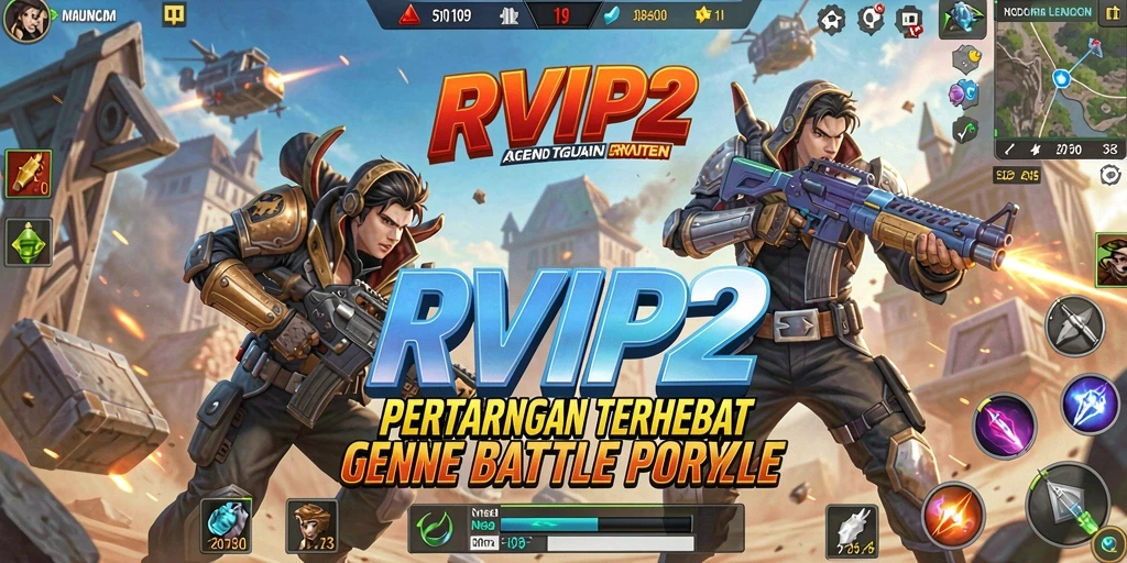 Gameplay seru RVIP2 dalam aksi Battle Royale.