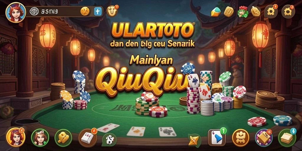 Gameplay seru QiuQiu di ULARTOTO dengan interaksi pemain yang intens.