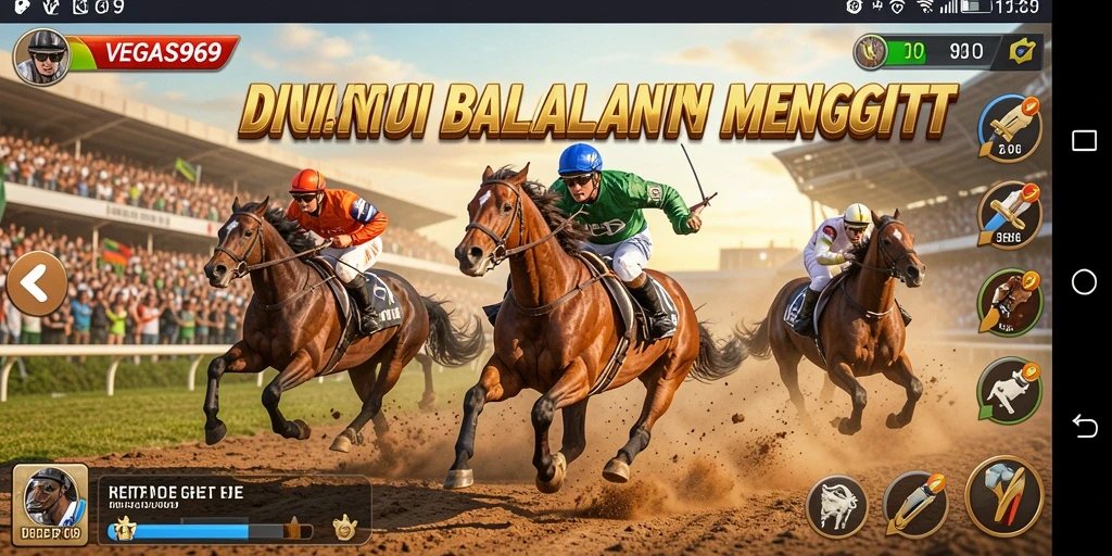 Tampilan gameplay balapan seru di VEGAS969 dengan mobil cepat dan grafik menawan.