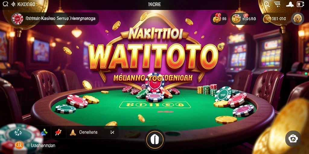 Tampilan gameplay menarik dari WATITOTO dalam aksi Kasino.