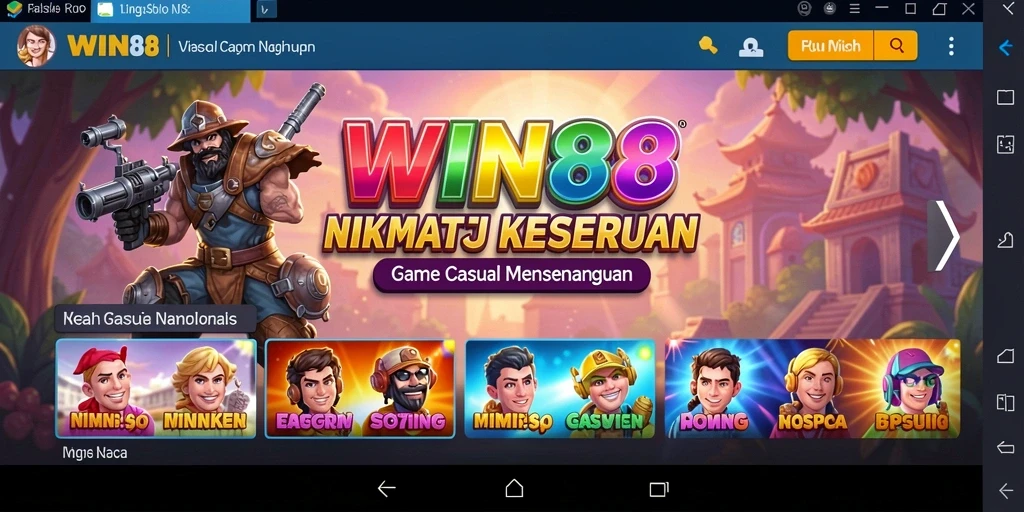 Gameplay seru dan menarik dari WIN88 dengan desain warna-warni.